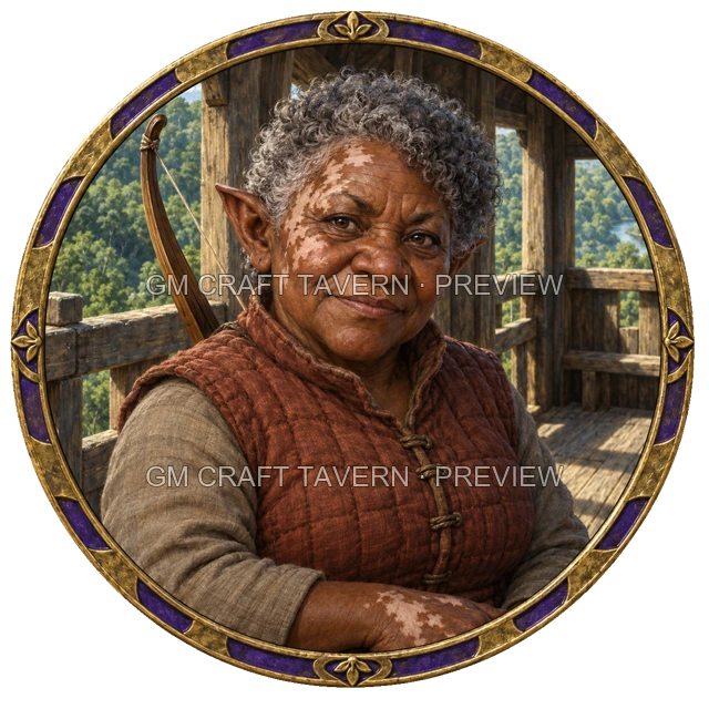 Urdan Redcliff - aperçu de token de combattant vu du dessus