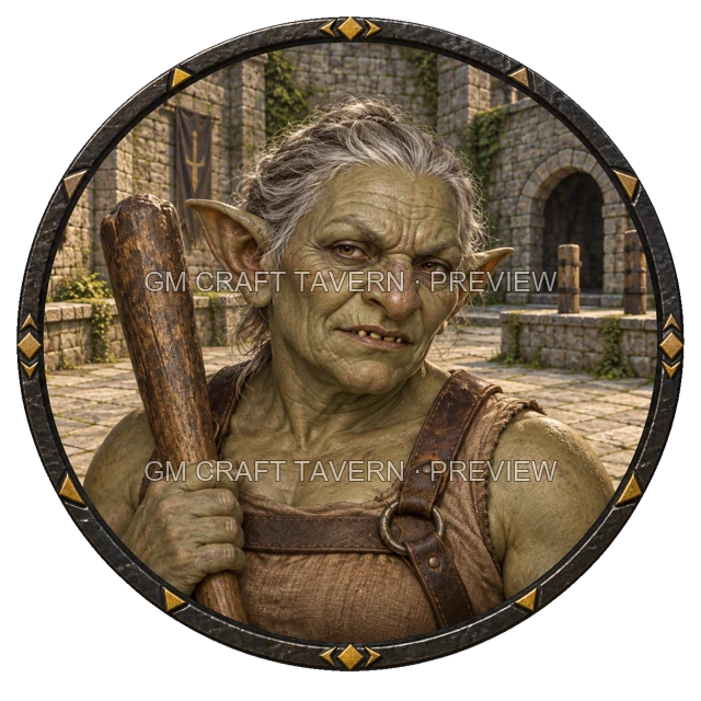 Aperçu du token vu du dessus de Urdan Stonebrook - Barbare