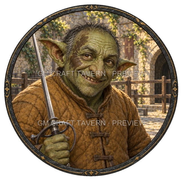 Aperçu du token vu du dessus de Varka Ashfield - Guerrier