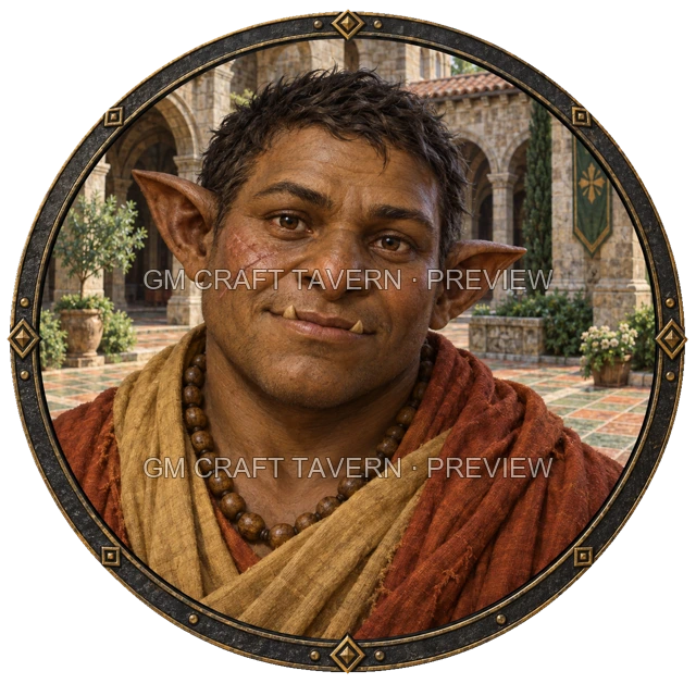 Aperçu du token vu du dessus de Besha Ashfield - Moine