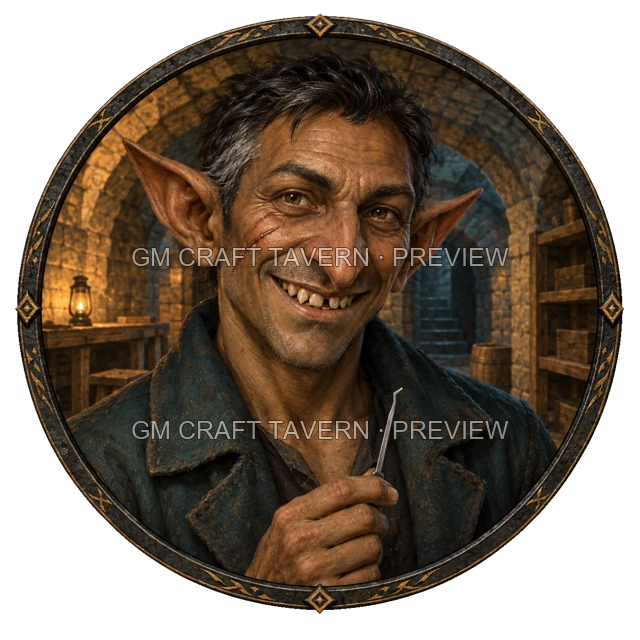 Aperçu du token vu du dessus de Varka Duskford - Roublard