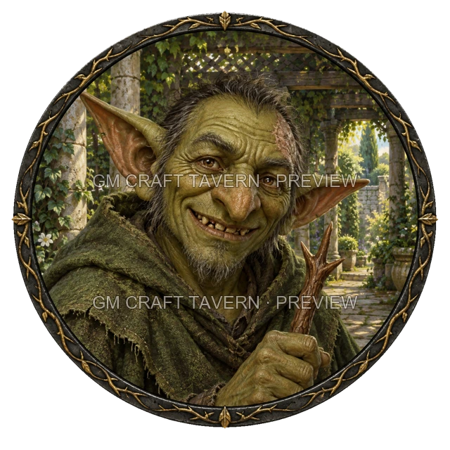 Aperçu du token vu du dessus de Varka Ironwell - Occultiste