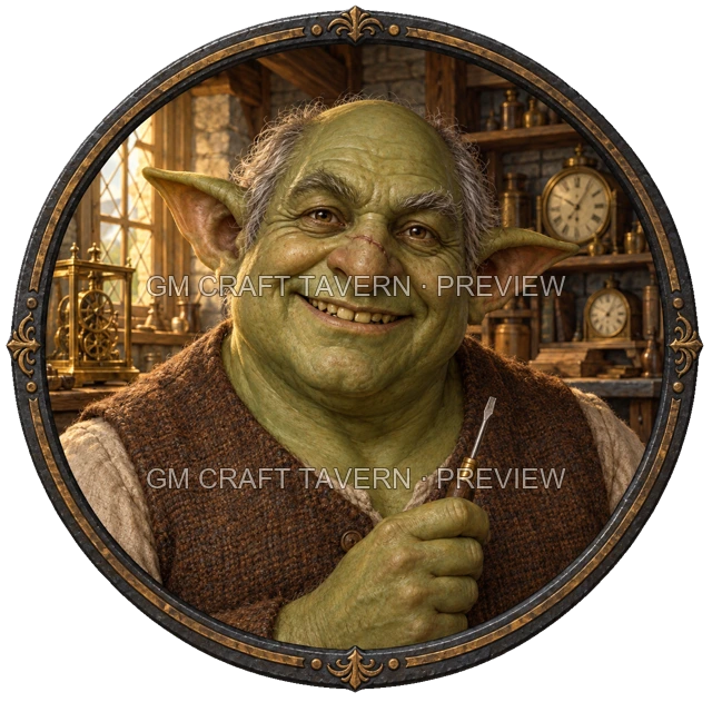 Aperçu du token vu du dessus de Varka Birchhaven - Artificier