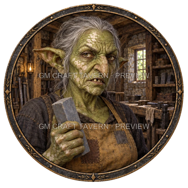 Urdan Westmere - aperçu de token de forgeron vu du dessus