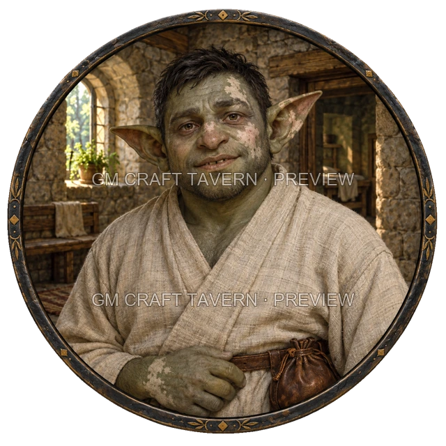 Besha Deepgrove - aperçu de token de guérisseur vu du dessus