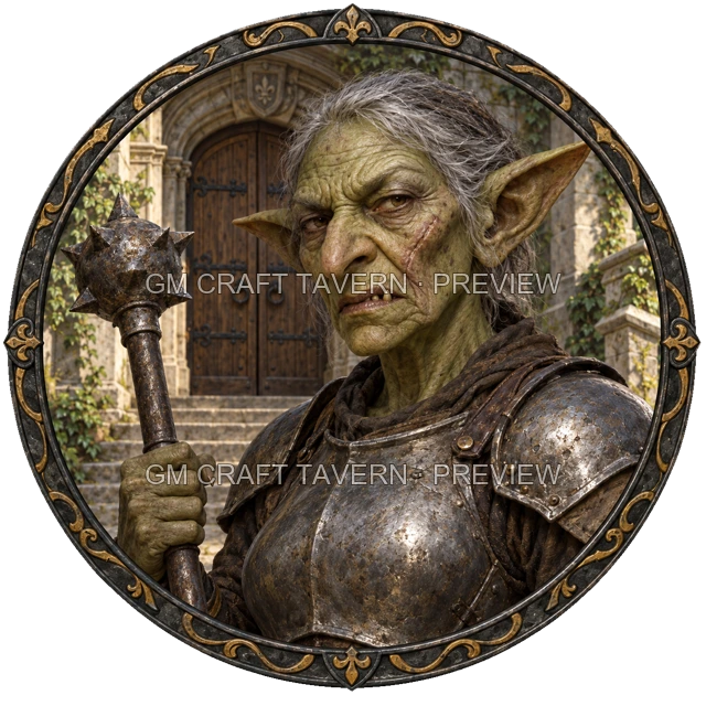 Urdan Clearwell - aperçu de token de combattant vu du dessus