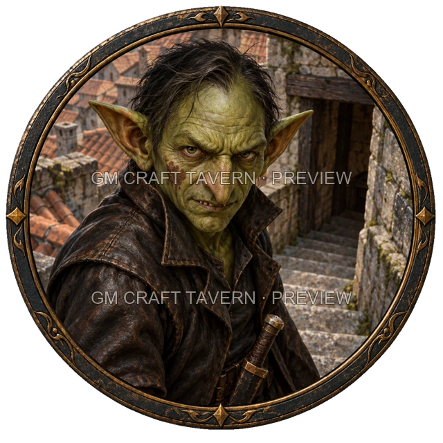 Aperçu de token d’assassin vu du dessus