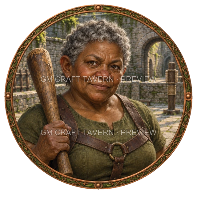 Aperçu du token vu du dessus de Urdan Stonebrook - Barbare