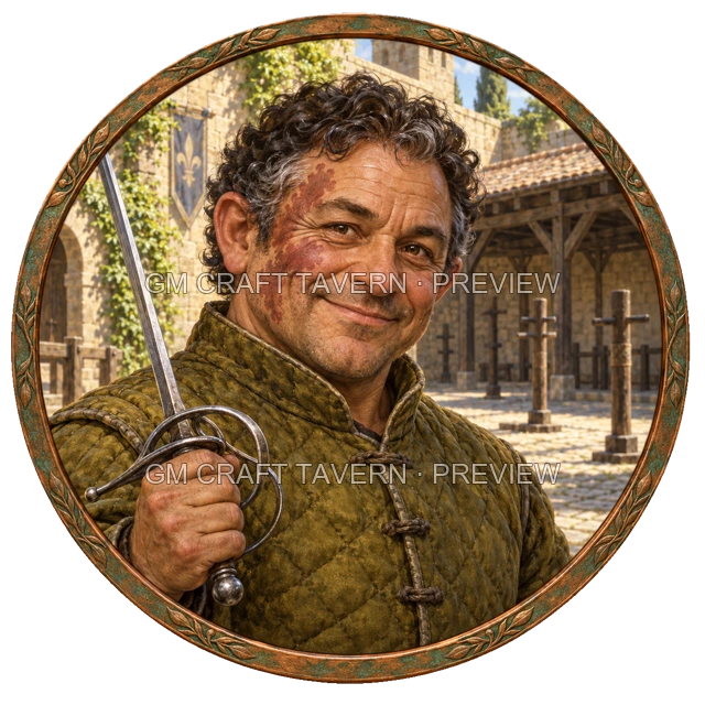 Aperçu du token vu du dessus de Varka Ashfield - Guerrier