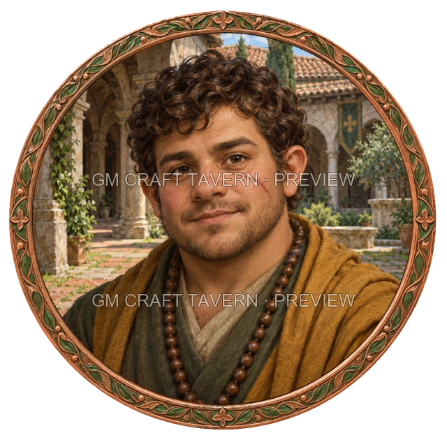 Aperçu du token vu du dessus de Besha Ashfield - Moine