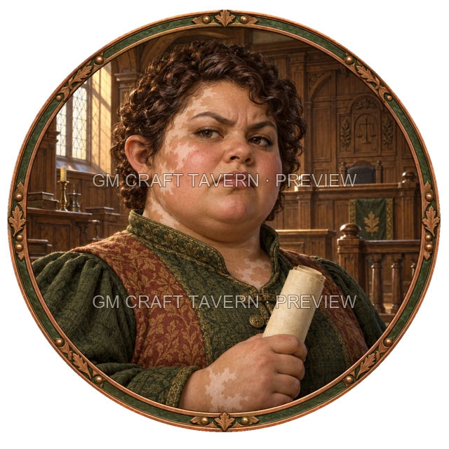 Grom Oakbend - aperçu de token de noble vu du dessus
