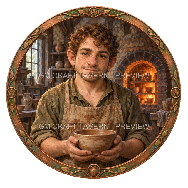 Besha Oakbend - aperçu de token d’artisan vu du dessus