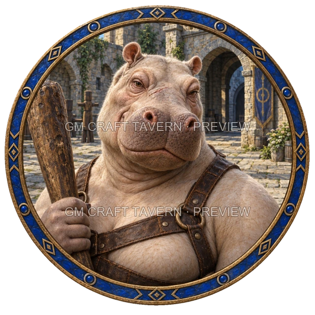 Aperçu du token vu du dessus de Urdan Stonebrook - Barbare
