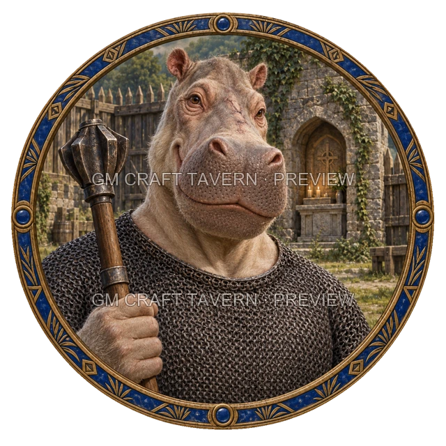 Aperçu du token vu du dessus de Varka Reedvale - Clerc