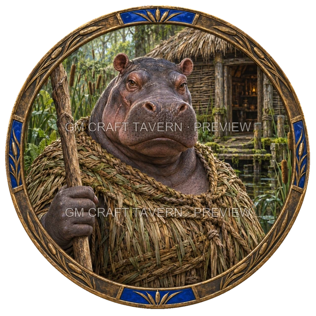 Aperçu du token vu du dessus de Durg Reedvale - Druide