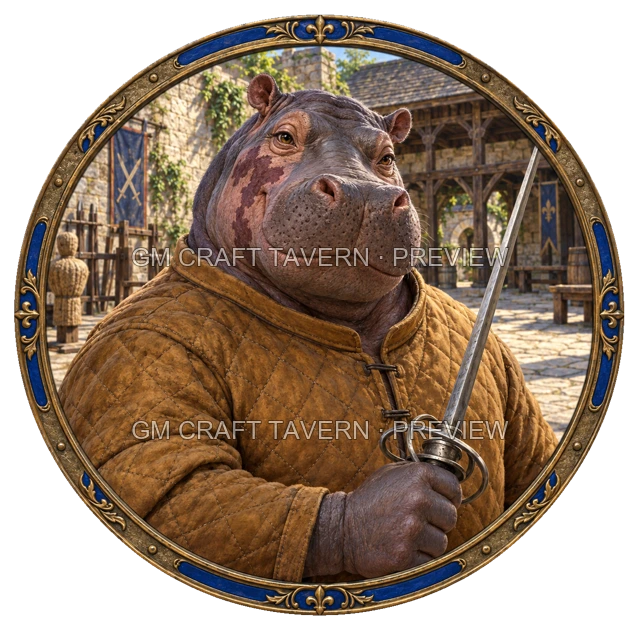Aperçu du token vu du dessus de Varka Ashfield - Guerrier