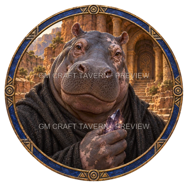 Aperçu du token vu du dessus de Morga Duskford - Ensorceleur