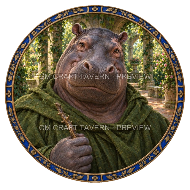 Aperçu du token vu du dessus de Varka Ironwell - Occultiste