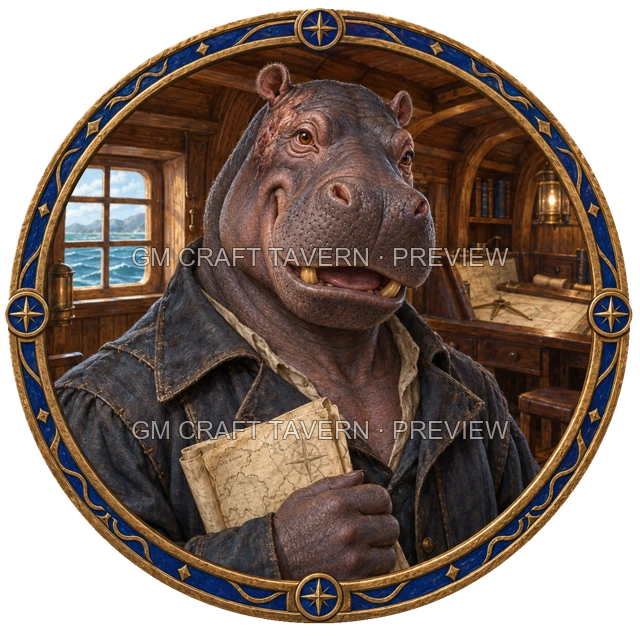 Varka Hillward - aperçu de token de marin vu du dessus