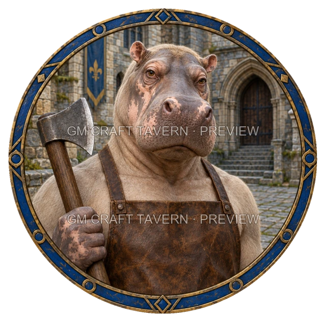Varka Clearwell - aperçu de token de combattant vu du dessus