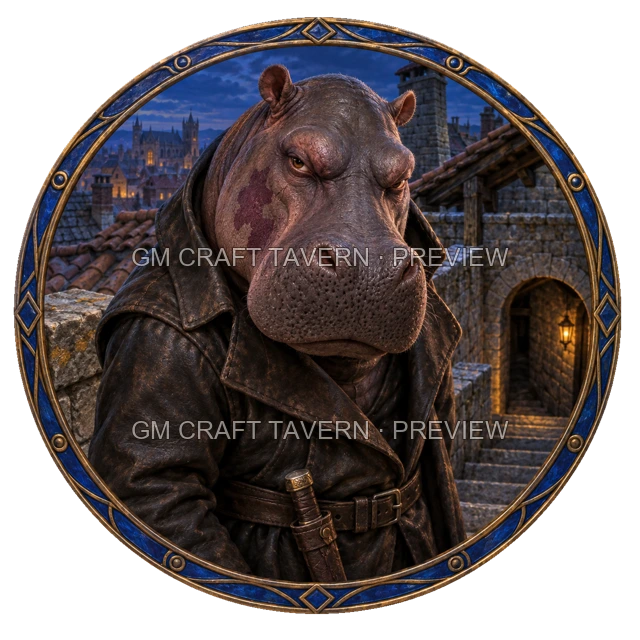 Aperçu de token d’assassin vu du dessus