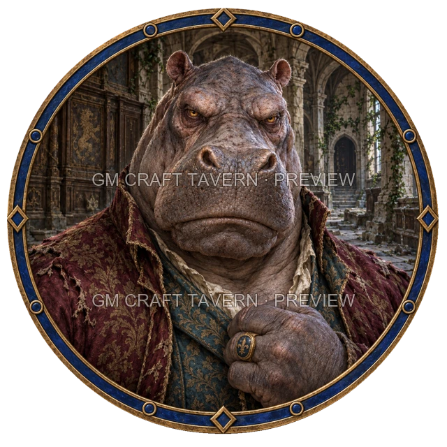Aperçu du token vu du dessus Noble mort-vivant