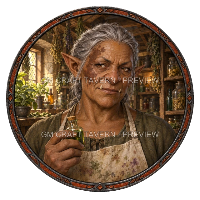 Aperçu du token vu du dessus de Urdan Birchhaven - Artificier