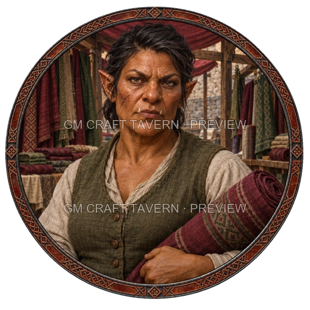Aperçu du token vu du dessus de Durg Birchhaven - Marchand
