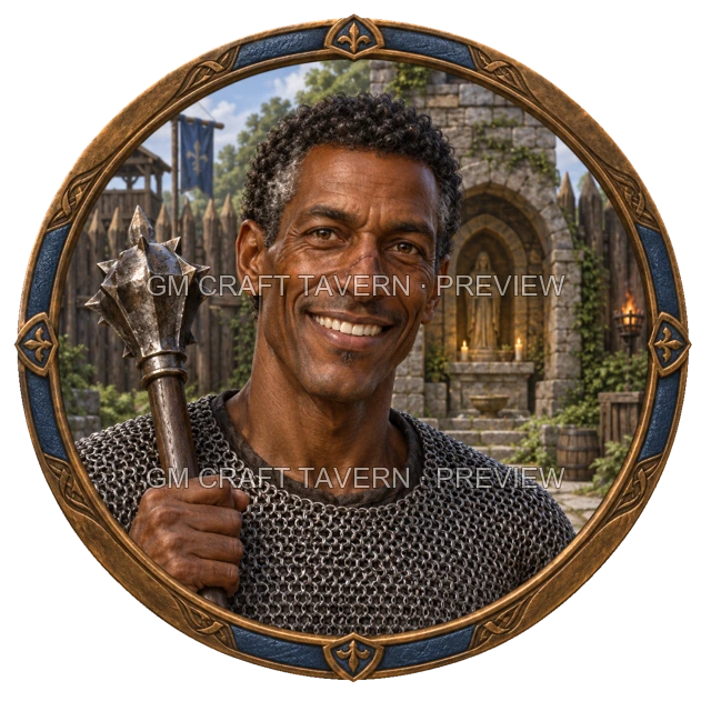 Aperçu du token vu du dessus de Varka Reedvale - Clerc