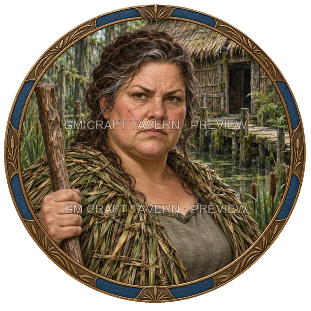 Aperçu du token vu du dessus de Durg Reedvale - Druide