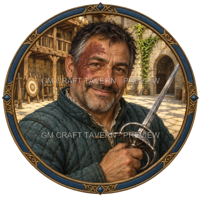 Aperçu du token vu du dessus de Varka Ashfield - Guerrier