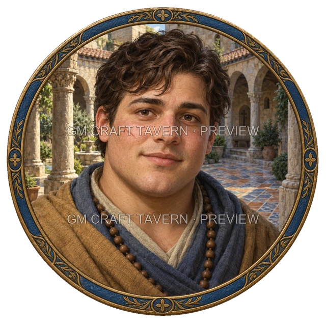 Aperçu du token vu du dessus de Besha Ashfield - Moine