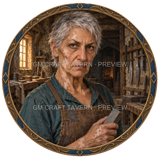 Urdan Westmere - aperçu de token de forgeron vu du dessus