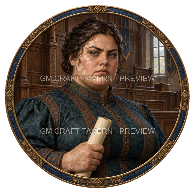 Grom Oakbend - aperçu de token de noble vu du dessus