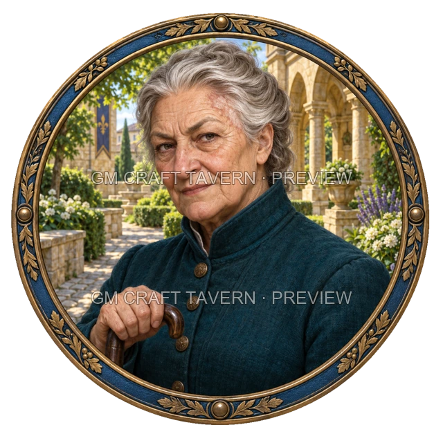 Urdan Oakbend - aperçu de token de noble vu du dessus