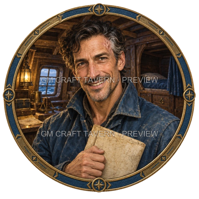 Varka Hillward - aperçu de token de marin vu du dessus
