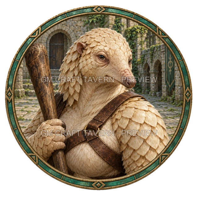Aperçu du token vu du dessus de Urdan Stonebrook - Barbare