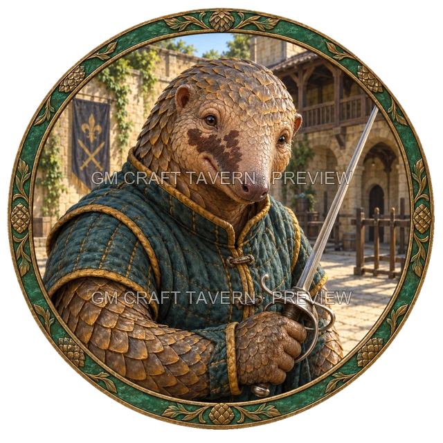 Aperçu du token vu du dessus de Varka Ashfield - Guerrier