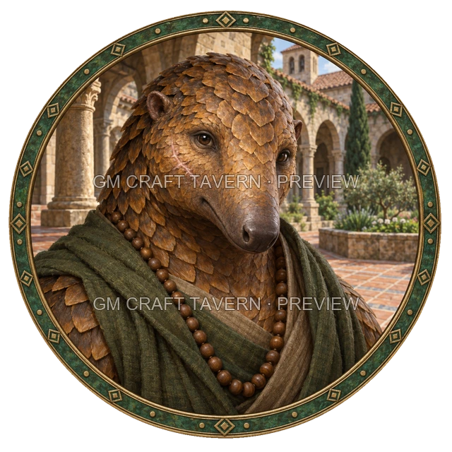 Aperçu du token vu du dessus de Besha Ashfield - Moine