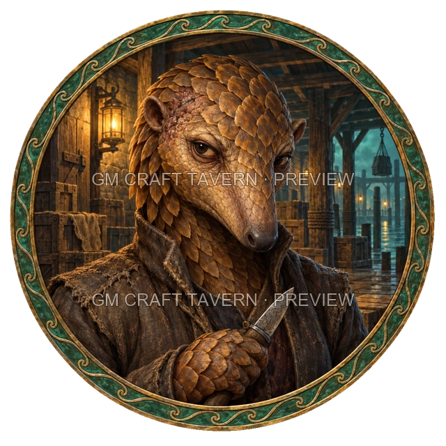 Aperçu du token vu du dessus de Urdan Duskford - Roublard