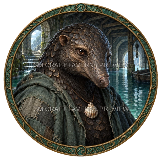 Aperçu du token vu du dessus de Urdan Ironwell - Occultiste