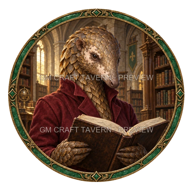 Aperçu du produit Tokens de personnage gratuits de pangolinsfolk 6