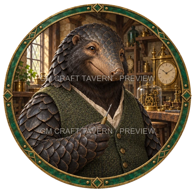 Aperçu du produit Tokens de personnage gratuits de pangolinsfolk 7