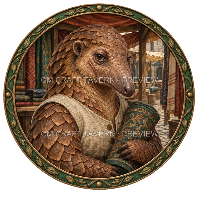 Aperçu du token vu du dessus de Durg Birchhaven - Marchand