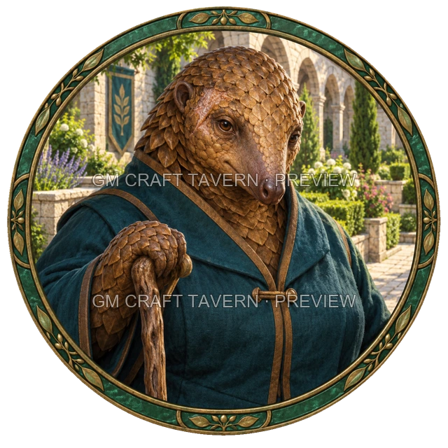 Urdan Oakbend - aperçu de token de noble vu du dessus