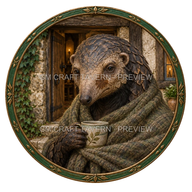 Urdan Deepgrove - aperçu de token de villageois vu du dessus