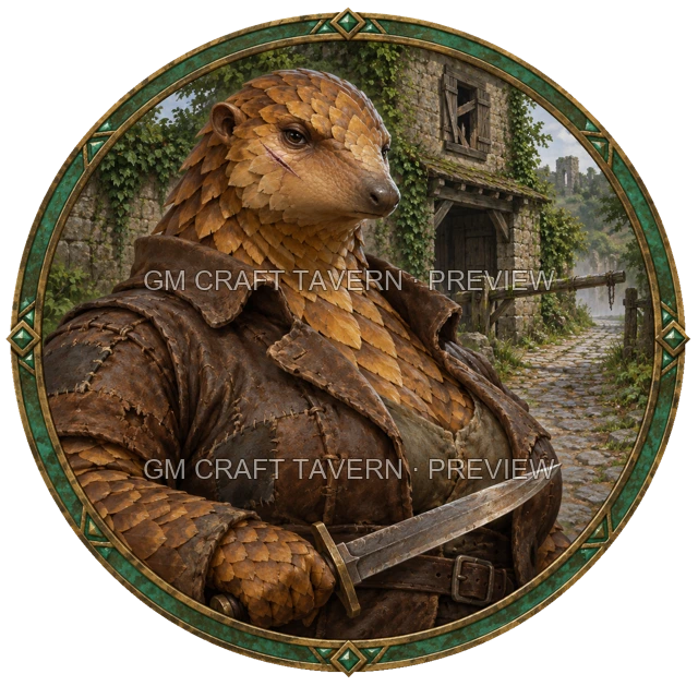 Aperçu de token de capitaine bandit vu du dessus