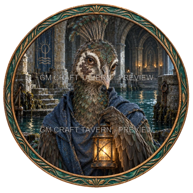 Aperçu du token vu du dessus de Urdan Reedvale - Clerc