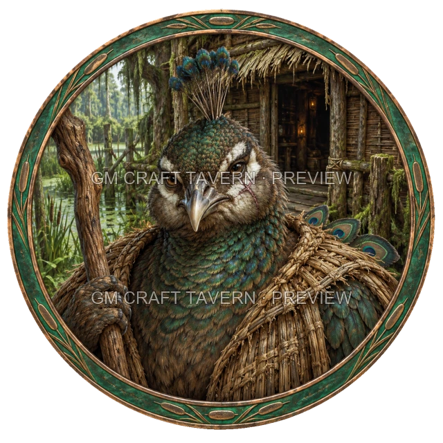 Aperçu du token vu du dessus de Durg Reedvale - Druide