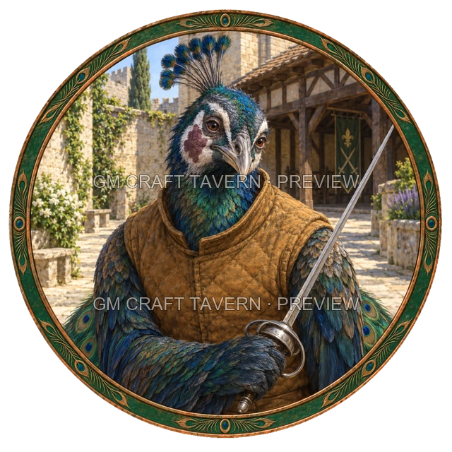 Aperçu du token vu du dessus de Varka Ashfield - Guerrier